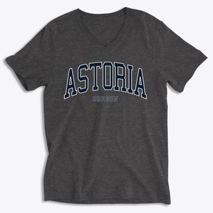 Astoria Oregon Traditional Soft Lightweight V-Neck
