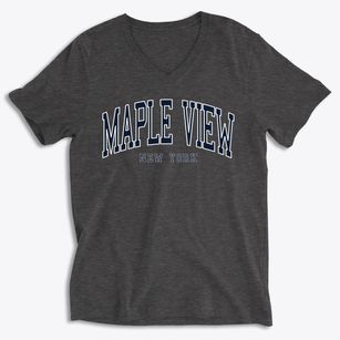 Maple View New York Traditional Soft Lightweight V-Neck