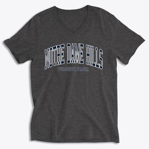 Notre Dame Hills Pennsylvania Traditional Soft Lightweight V-Neck