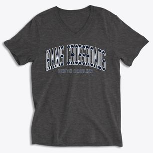 Hams Crossroads North Carolina Traditional Soft Lightweight V-Neck