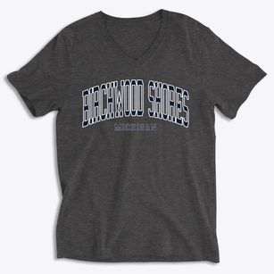 Birchwood Shores Michigan Traditional Soft Lightweight V-Neck