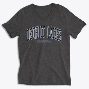 Detroit Lakes Minnesota Traditional Soft Lightweight V-Neck