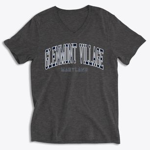 Glenmont Village Maryland Traditional Soft Lightweight V-Neck