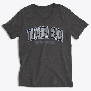 Tuscarora Beach North Carolina Traditional Soft Lightweight V-Neck