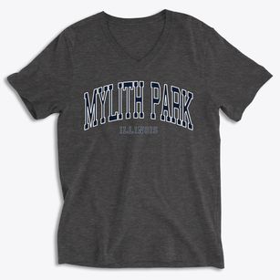 Mylith Park Illinois Traditional Soft Lightweight V-Neck