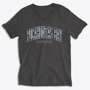 Pocahontas Bay Washington Traditional Soft Lightweight V-Neck