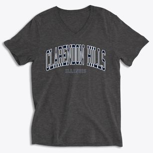 Clarendon Hills Illinois Traditional Soft Lightweight V-Neck