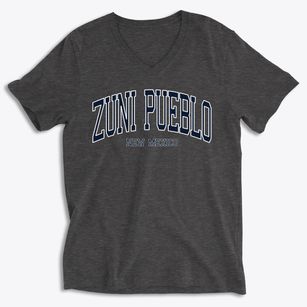 Zuni Pueblo New Mexico Traditional Soft Lightweight V-Neck