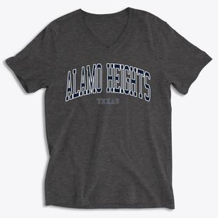 Alamo Heights Texas Traditional Soft Lightweight V-Neck