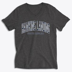 Hawkins Landing North Carolina Traditional Soft Lightweight V-Neck