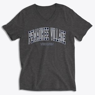 Pewaukee Village Wisconsin Traditional Soft Lightweight V-Neck