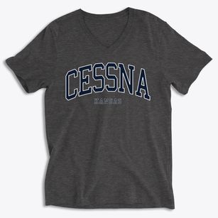 Cessna Kansas Traditional Soft Lightweight V-Neck