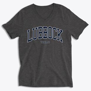 Lubbock Texas Traditional Soft Lightweight V-Neck