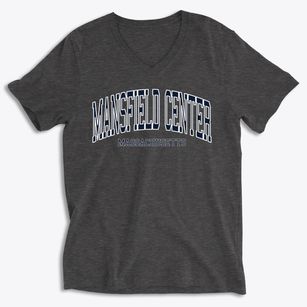 Mansfield Center Massachusetts Traditional Soft Lightweight V-Neck