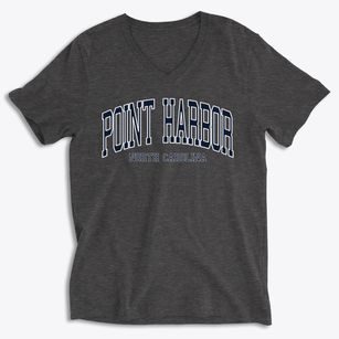 Point Harbor North Carolina Traditional Soft Lightweight V-Neck
