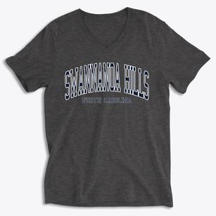 Swannanoa Hills North Carolina Traditional Soft Lightweight V-Neck