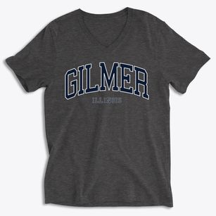 Gilmer Illinois Traditional Soft Lightweight V-Neck