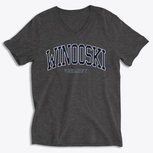 Winooski Vermont Traditional Soft Lightweight V-Neck