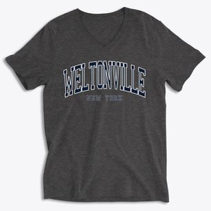 Weltonville New York Traditional Soft Lightweight V-Neck