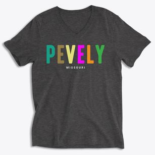 Pevely Missouri Color Pop Soft Lightweight V-Neck