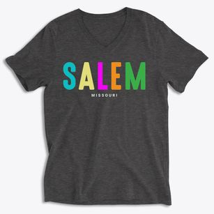 Salem Missouri Color Pop Soft Lightweight V-Neck