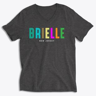 Brielle New Jersey Color Pop Soft Lightweight V-Neck