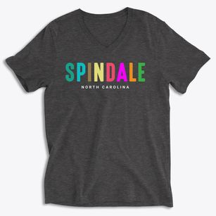 Spindale North Carolina Color Pop Soft Lightweight V-Neck