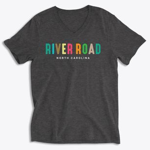 River Road North Carolina Color Pop Soft Lightweight V-Neck