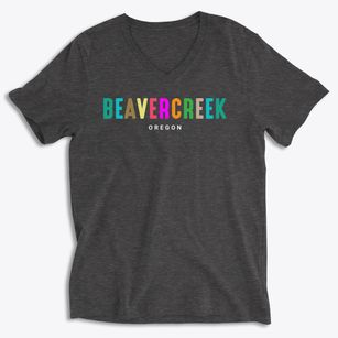 Beavercreek Oregon Color Pop Soft Lightweight V-Neck