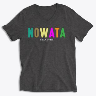 Nowata Oklahoma Color Pop Soft Lightweight V-Neck