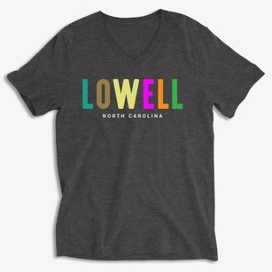 Lowell North Carolina Color Pop Soft Lightweight V-Neck