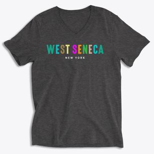 West Seneca New York Color Pop Soft Lightweight V-Neck