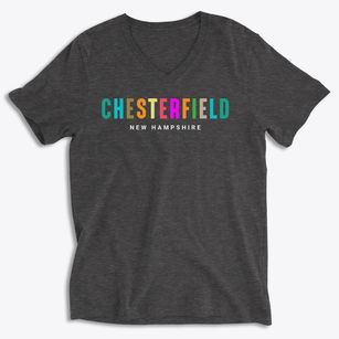 Chesterfield New Hampshire Color Pop Soft Lightweight V-Neck