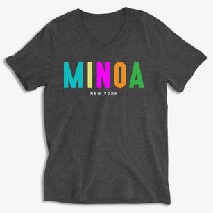 Minoa New York Color Pop Soft Lightweight V-Neck