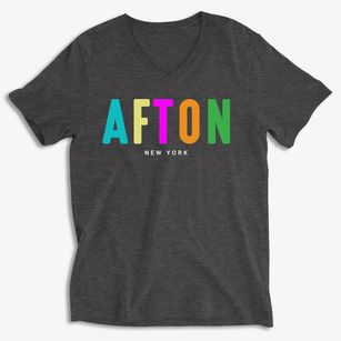 Afton New York Color Pop Soft Lightweight V-Neck