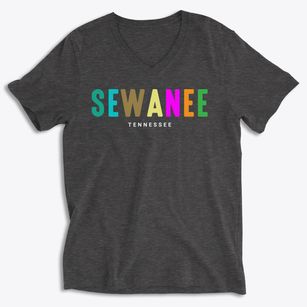 Sewanee Tennessee Color Pop Soft Lightweight V-Neck