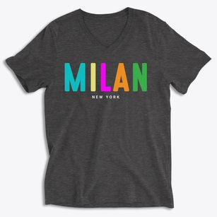Milan New York Color Pop Soft Lightweight V-Neck