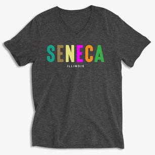 Seneca Illinois Color Pop Soft Lightweight V-Neck