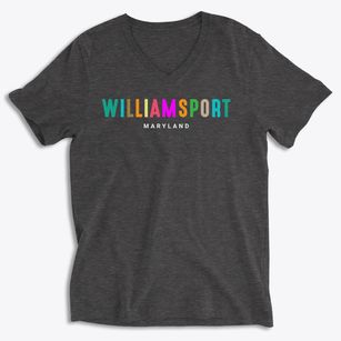 Williamsport Maryland Color Pop Soft Lightweight V-Neck