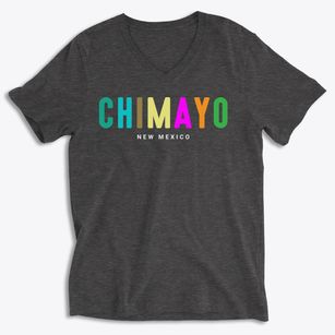 Chimayo New Mexico Color Pop Soft Lightweight V-Neck