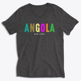 Angola New York Color Pop Soft Lightweight V-Neck