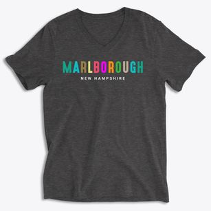 Marlborough New Hampshire Color Pop Soft Lightweight V-Neck