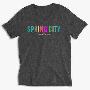 Spring City Tennessee Color Pop Soft Lightweight V-Neck