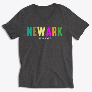 Newark Delaware Color Pop Soft Lightweight V-Neck