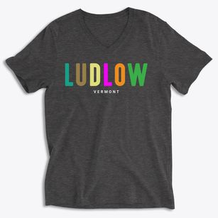 Ludlow Vermont Color Pop Soft Lightweight V-Neck