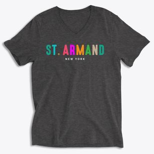 St. Armand New York Color Pop Soft Lightweight V-Neck
