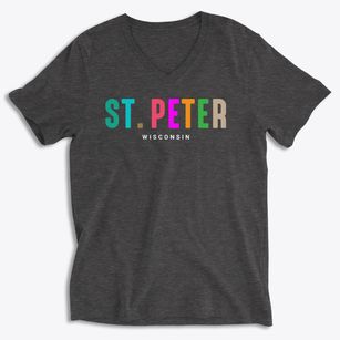 St. Peter Wisconsin Color Pop Soft Lightweight V-Neck