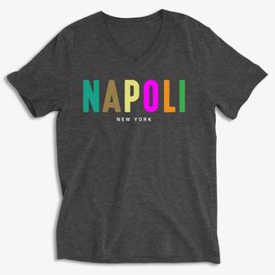 Napoli New York Color Pop Soft Lightweight V-Neck