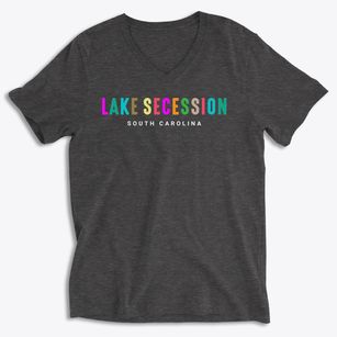 Lake Secession South Carolina Color Pop Soft Lightweight V-Neck