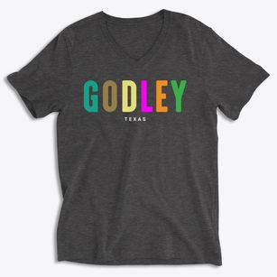 Godley Texas Color Pop Soft Lightweight V-Neck